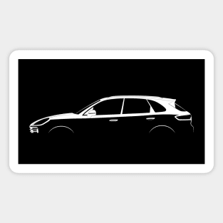 Porsche Cayenne S (9YA) Silhouette Magnet